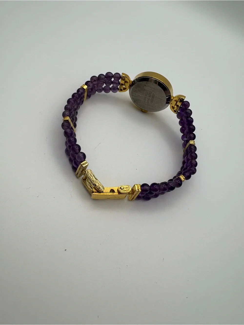 Lucoral Women’s Quartz Multi-strand Amethyst Band Crystal‎ Accents New Battery